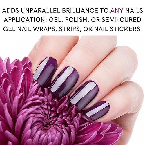 Miniatura 3 de Alice & Bella Brilliant - Capa superior de gel que no se limpia - Curado rápido con cualquier lámpara de luz UV - Capa superior transparente para