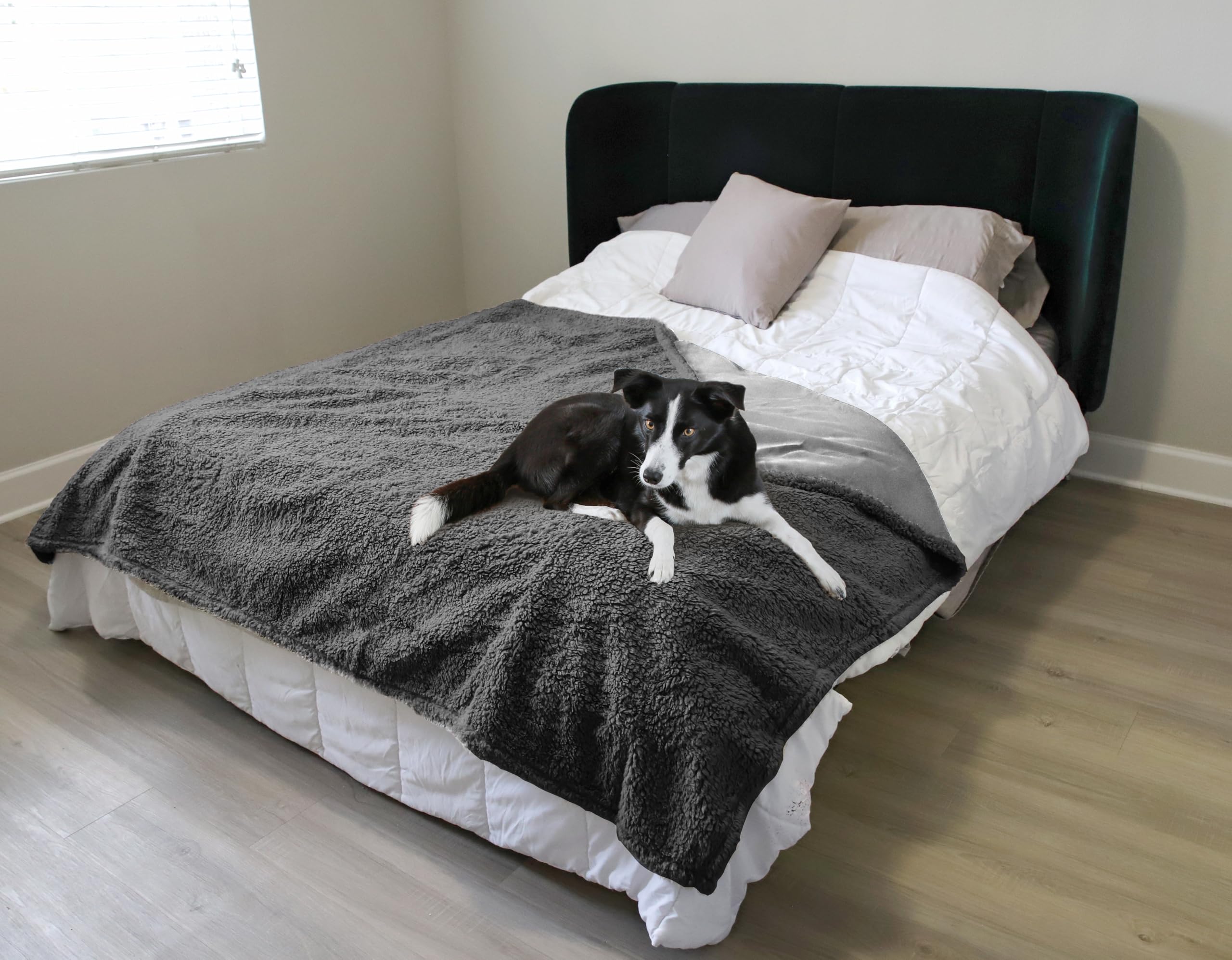 Catalonia Classy Sherpa wasserdichte Kuscheldecke XL 200x230 | Weiche Hundedecke & Katzendecke, Wasserdichte Tagesdecke für Sofa, Geeignet für Paare Und Haustiere