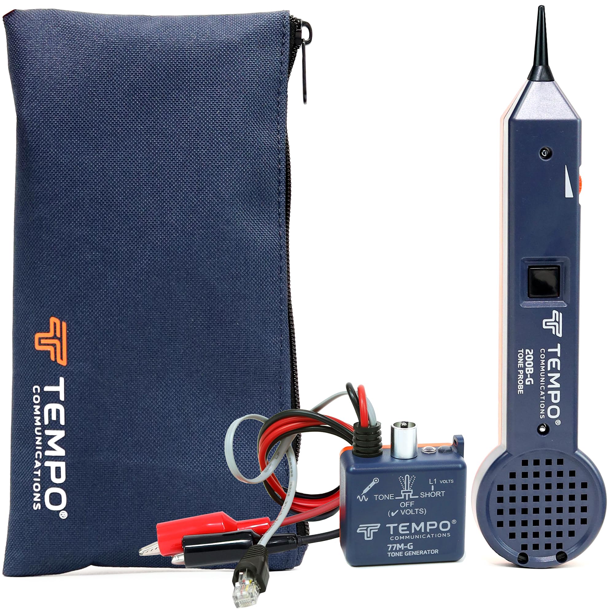 TEMPO 601K-G Standard Wire Tracer Electrical, Tone Generator and Probe Kit for Ethernet, Internet,Coax, Video, Data RJ45, RJ11, RJ12 (601K-G-BOX Cable Toner)