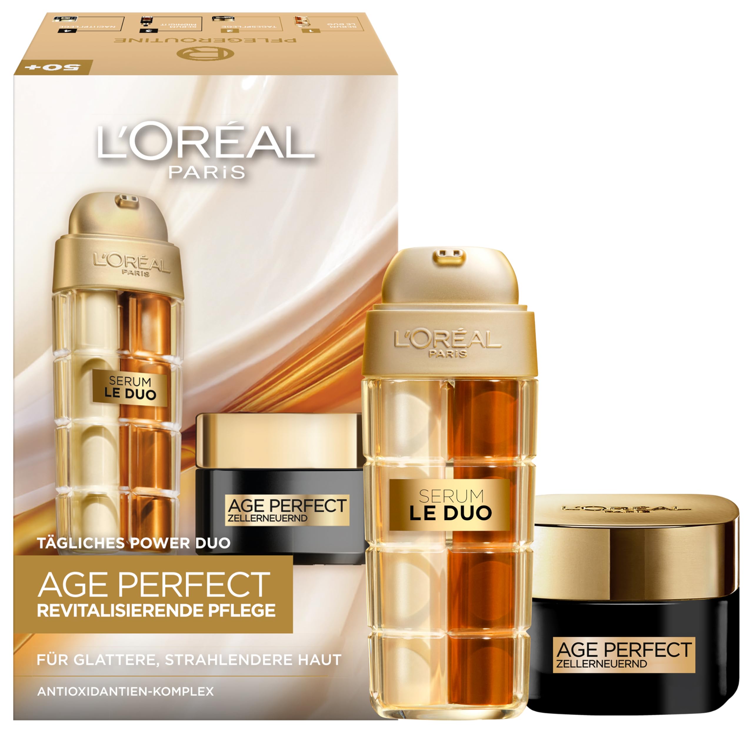【お得セット】LE TEMPS SERUM & CREAM セット L'Oréal Paris Age Perfect: Serum Le Duo & Zell-Renaissance Day