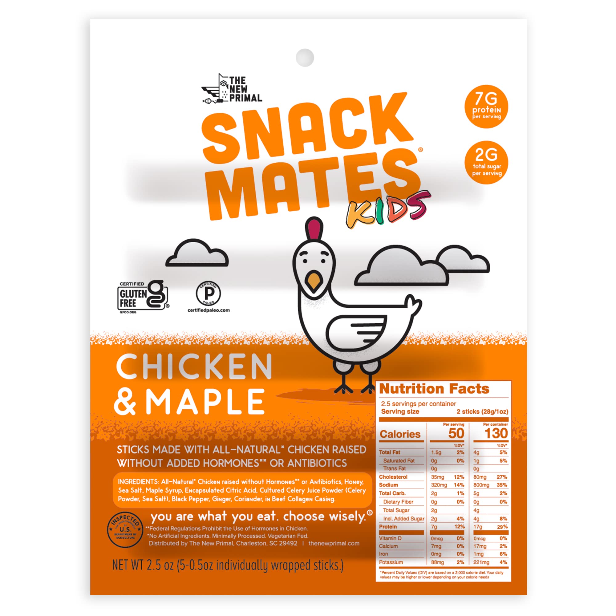 Buy The New Primal, Chicken le Sticks Snack Mates Kids. 0.5 Ounce (Pack