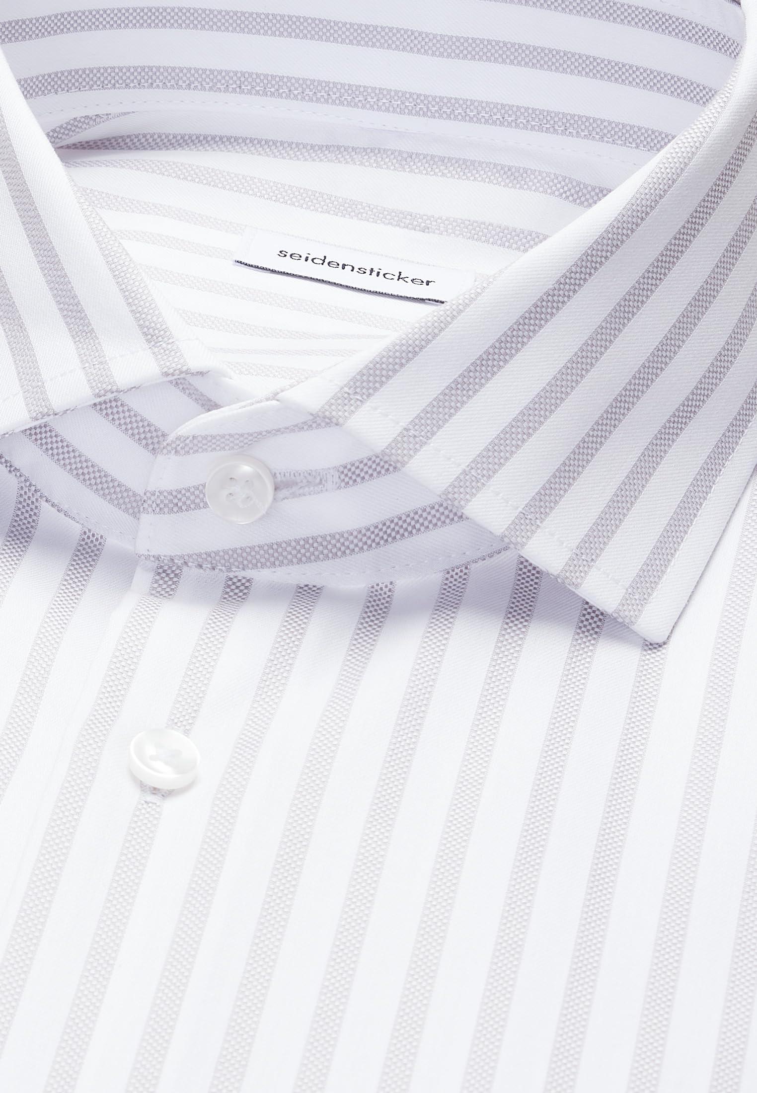 Seidensticker Regular Fit Langarm Business Hemd Camicia da Lavoro, Grigio, 43 Tall Uomo