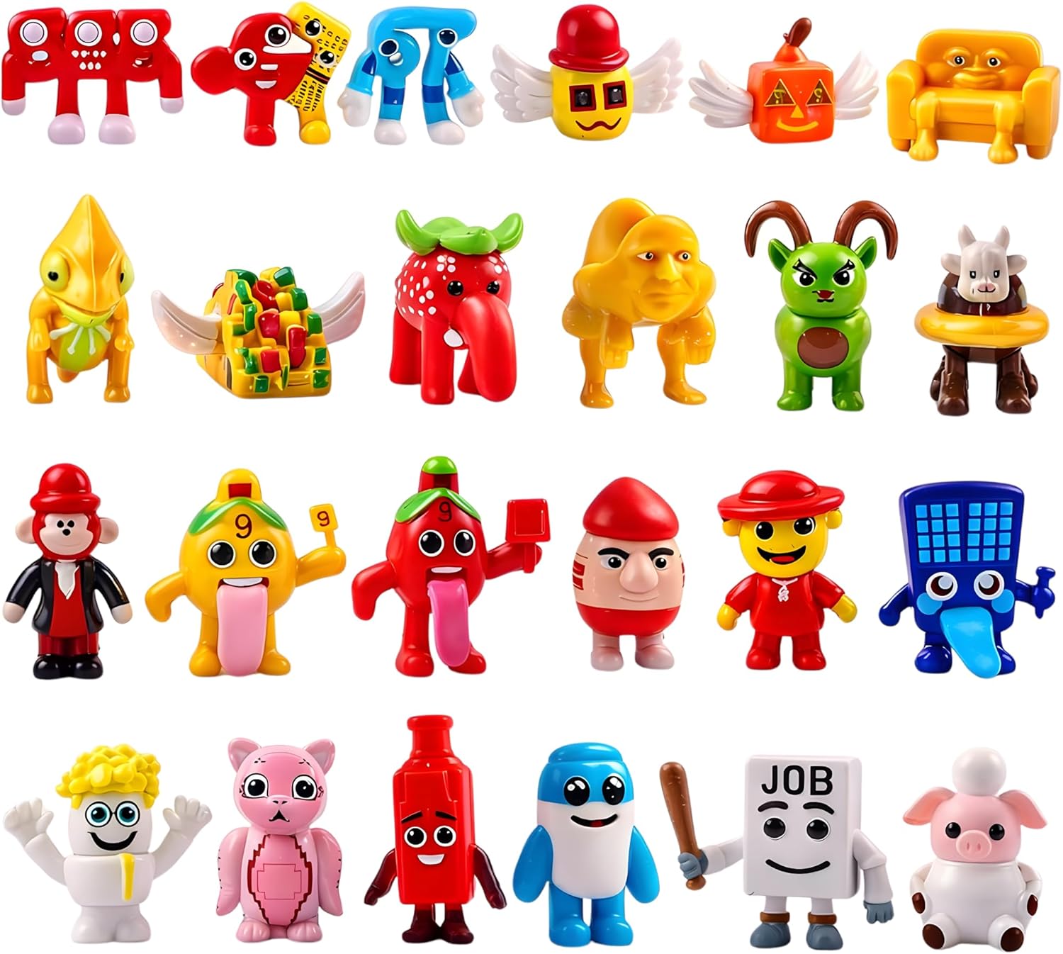 Lemoneon Steal a Brainrot Action Mini Figures Toys 24 Pcs - Collection for Video Game Fans