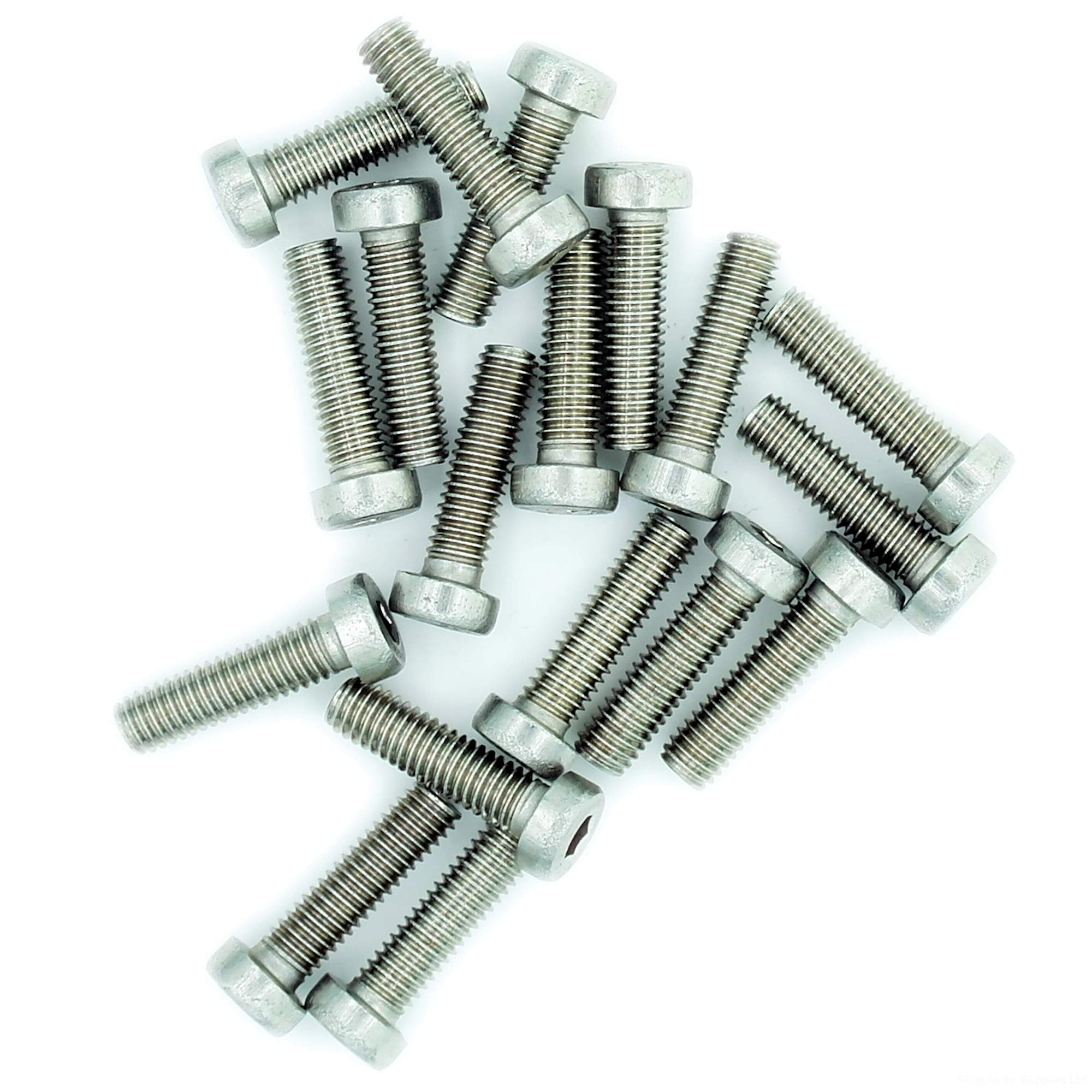 Singularity Supplies M6 (6Mm X 35Mm) Hex Socket Cap Screw (Bolt) (Low Head) - Stainless Steel (A2) (Pack Of 20)