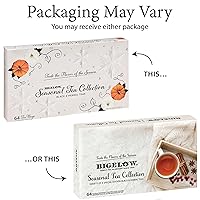 Vista 2 de Bigelow Tea Colección de té de temporada, paquete variado de té con cafeína, juego de regalo de té navideño, caja de 64 unidades (paquete de 1), 64