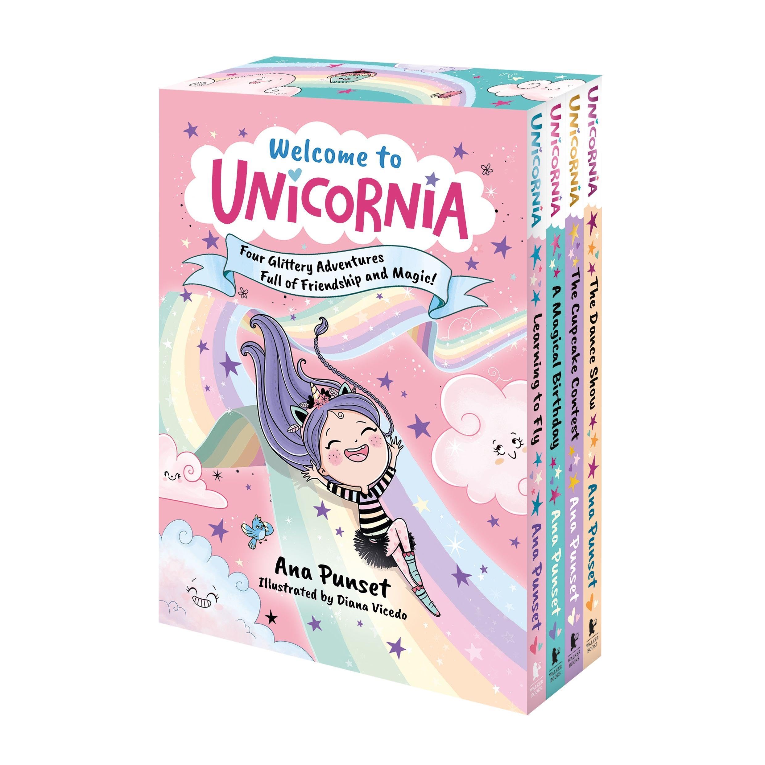 Welcome to Unicornia: Four Glittery Adventures Full of Friendship and Magic!: A world of unicorn fun for ages 5-9 in a gift-ready boxset - the perfect present!: 13