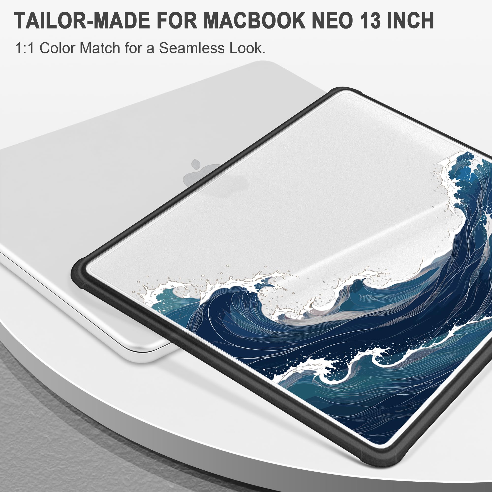 Batianda AstroEdge Hülle für MacBook Neo 13 2026 A3404 Ocean Current Black
