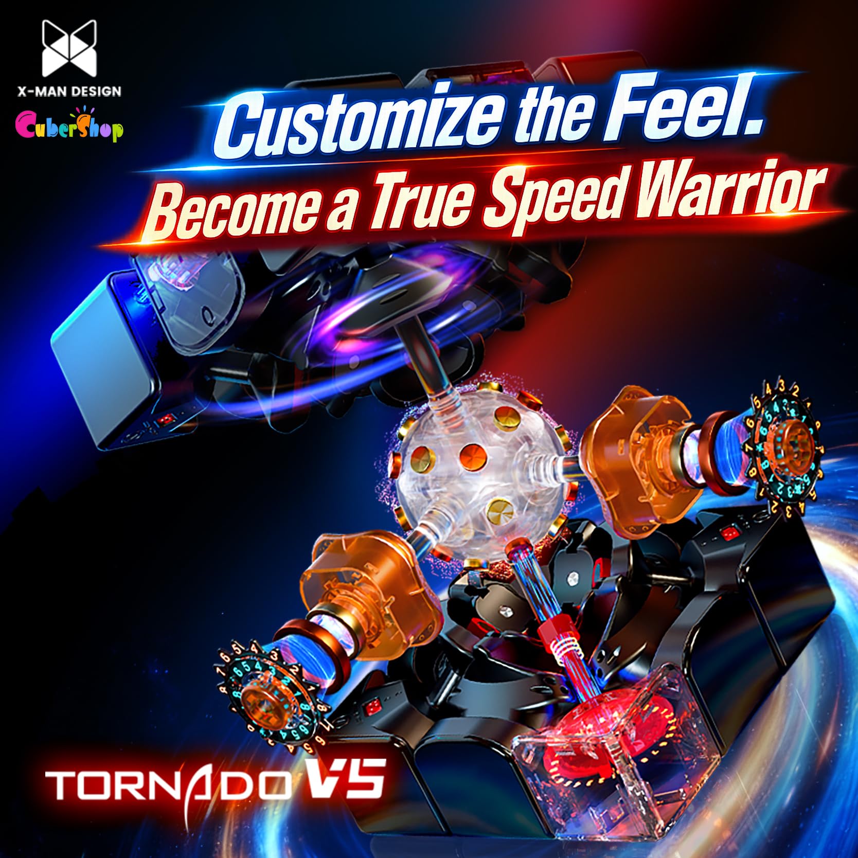 Amazon.com: CuberShop QY X Man Tornado V5 Flagship (8-Magnet Ball