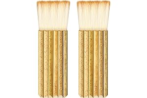 2-Piece Artisanal Pottery Brush for Enhancing Finishes