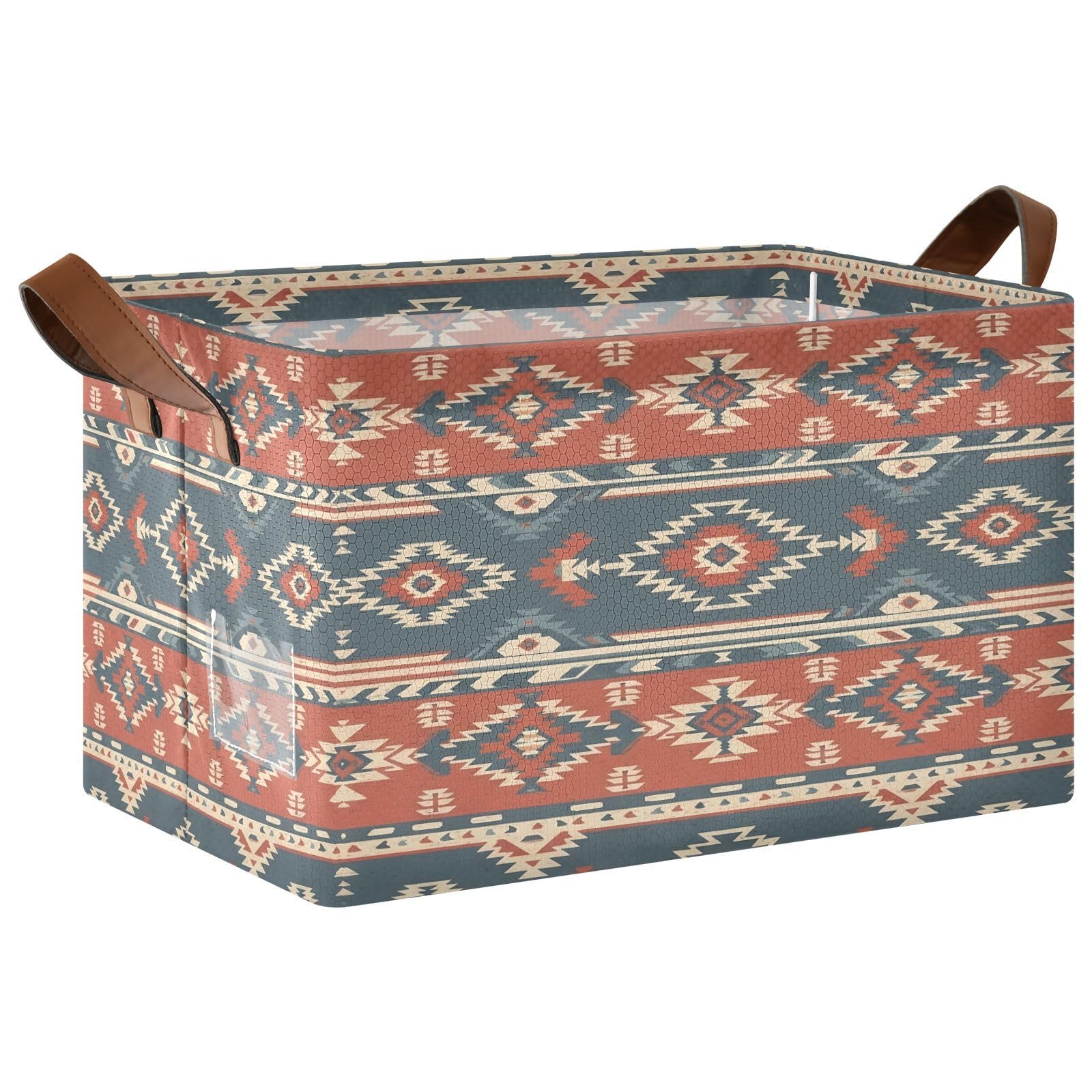 Cgiub Aztec Storage Basket Waterproof Foldable Storage Bin Baby Laundry Basket Closet Organiser for Nursery Decor Home Organizing