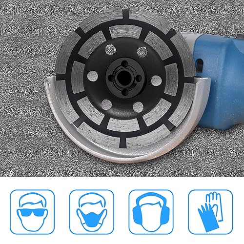Miniatura 2 de Ruedas completas de corte y rectificado de diamante para amoladoras angulares, disco de corte de azulejos de 4.5 pulgadas con cobertura de diamante