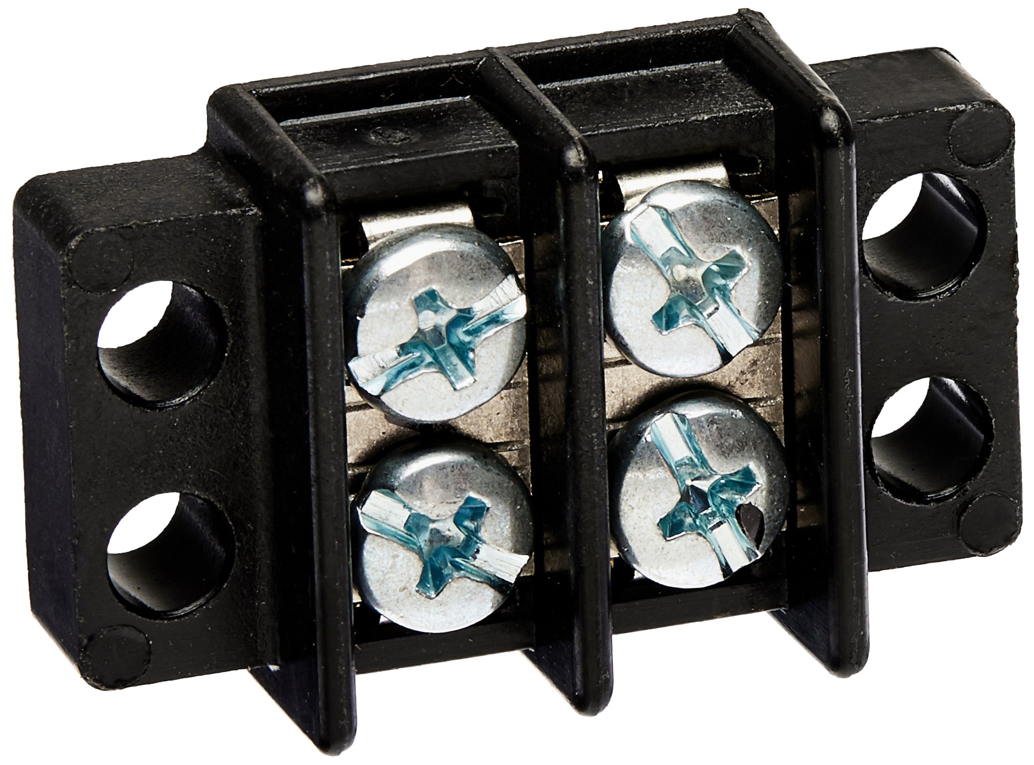 Ideal 89-302 Terminal Strips, Philslot Zinc Plated Steel, 2 Poles, 22 to 14 AWG