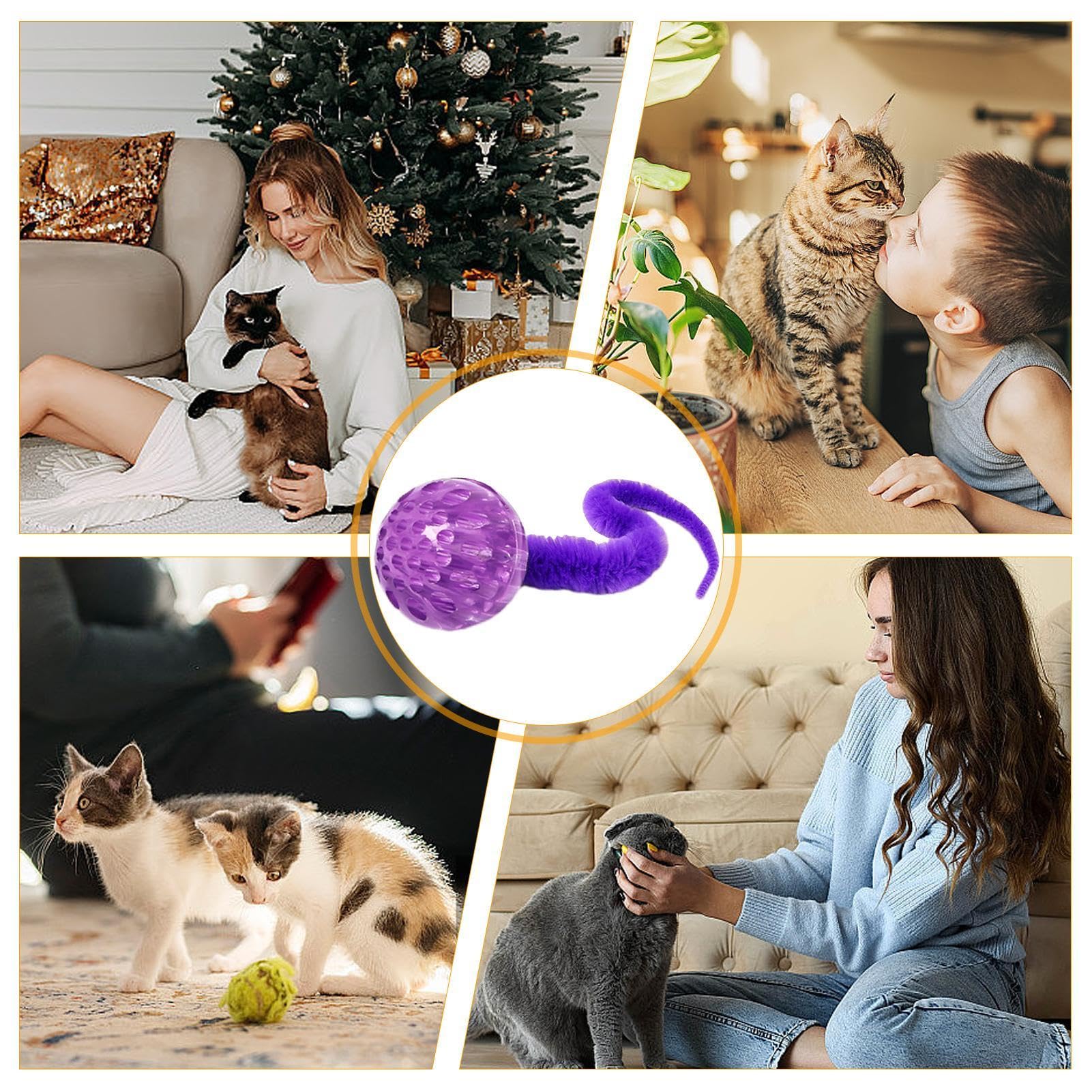 CGACCSD Automatisch kattenspeelgoed, interactief speelgoed voor binnen