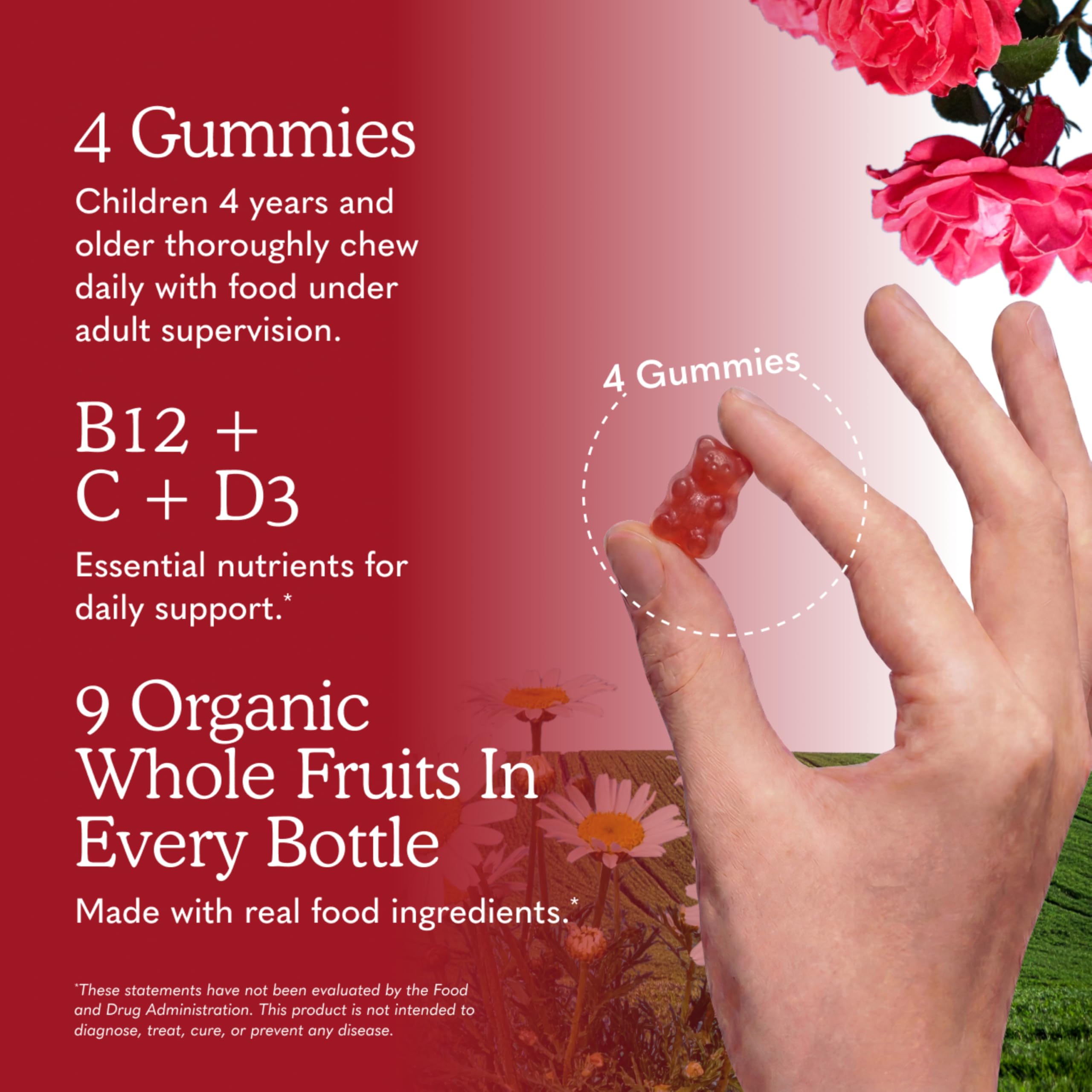 Garden of Life Organics Kids Multivitamins Gummies, Fruit Flavor, 120ct — Amazon image 5