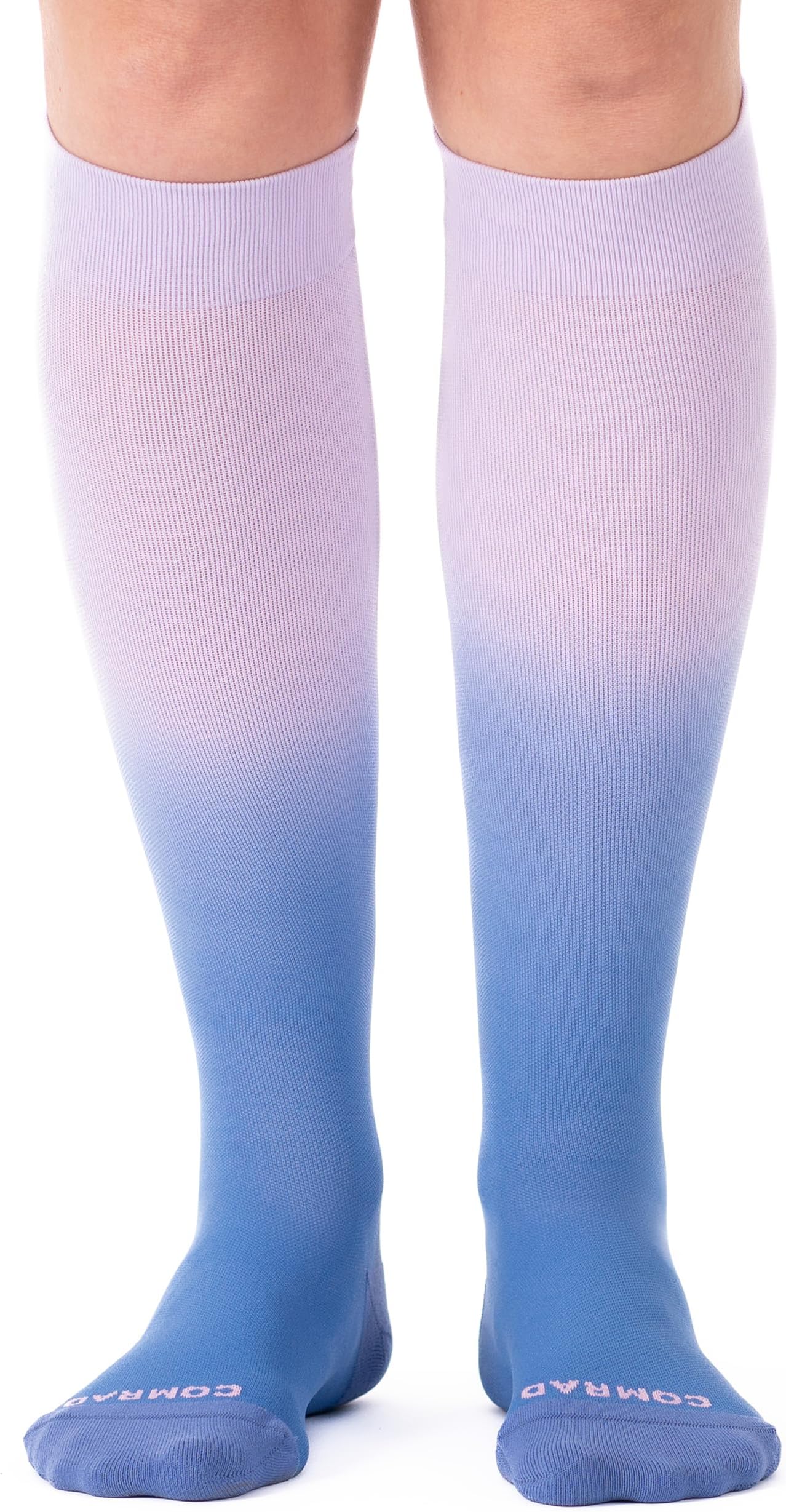Comrad Nylon Knee High Socks - 15-20mmHg Graduated Compression Socks - Soft & Breathable Support Unisex Socks