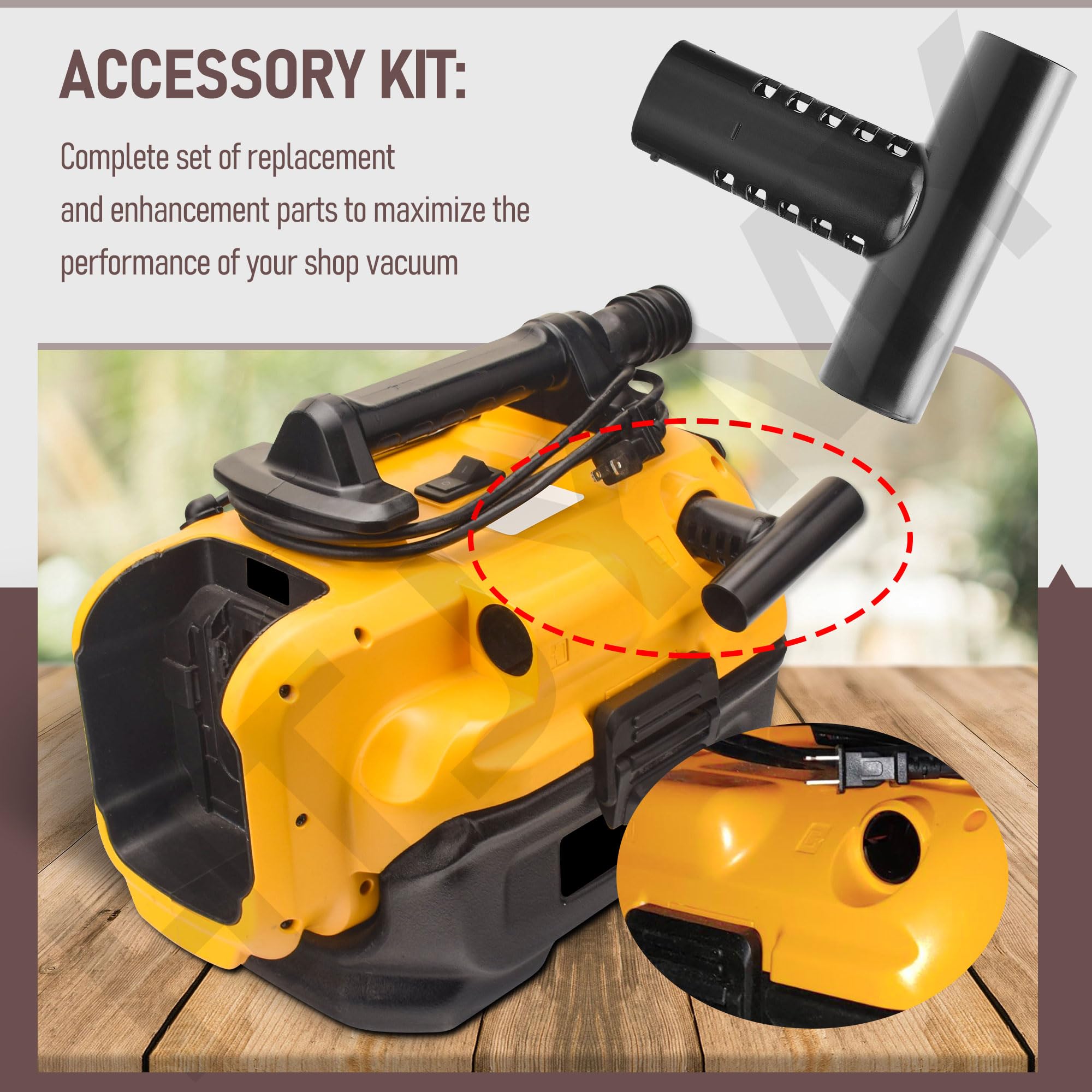 Amazon.com: DCV581H Accessory for De-walt 20v Shop Vac DCV580H