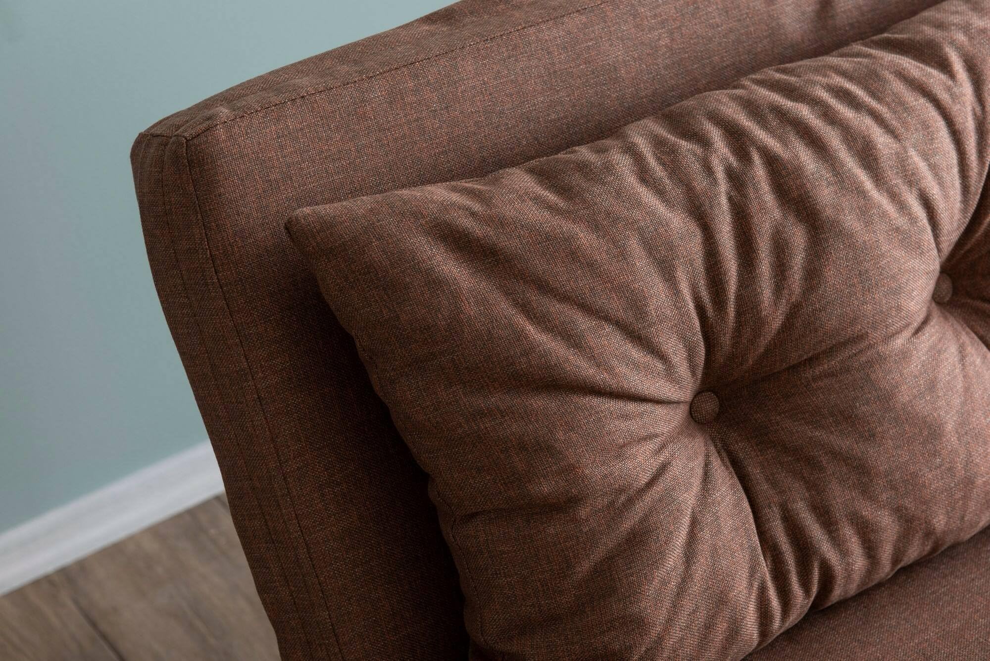 Dmora - Divano Letto 2 posti Merak, Sofà trasformabile, Divanetto per Ospiti, Poltrona Letto, 133x78 h78 cm, Sabbia