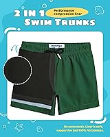 Vista 38 de maamgic Traje de baño para niños con forro de compresión elástico para niño Yema de Huevo Coco