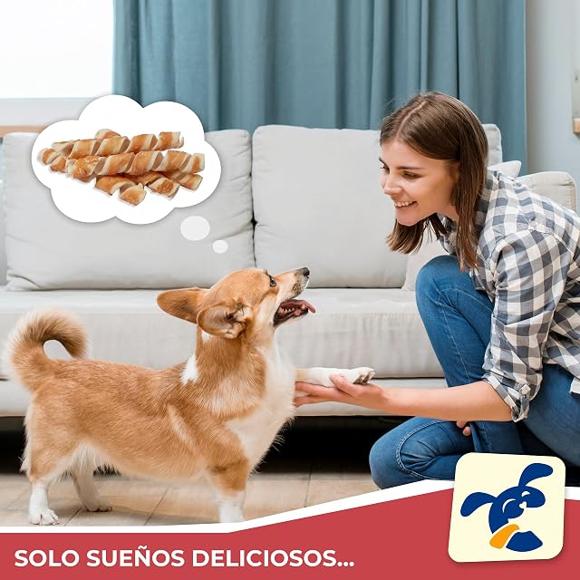 Foto 5 de 8 de CHEWSTER Espirales masticables con Pollo - Chuches para Perros - 840 g