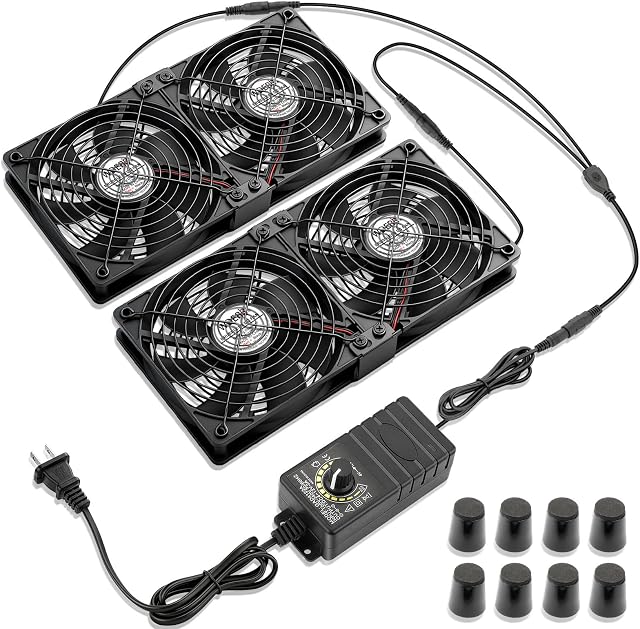 X120 Fans Rack 4 X 120mm Server Rack Mount Fan 12v With Ac | Desertcart INDIA