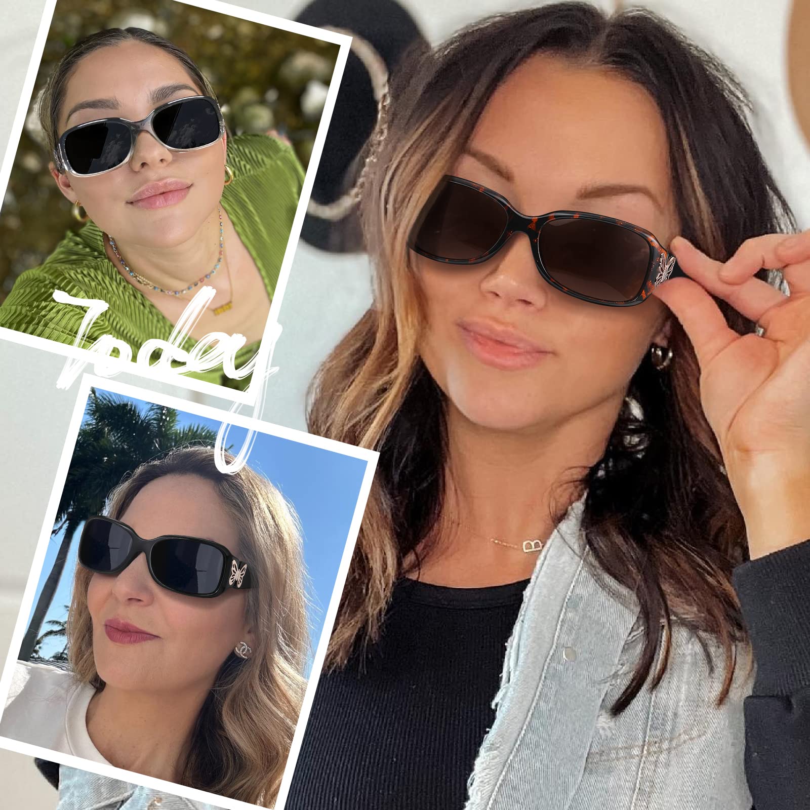 HAOLOTA Polarisierte Damen-Sonnenbrille – modisches Schmetterlings-Design mit UV400-Schutz