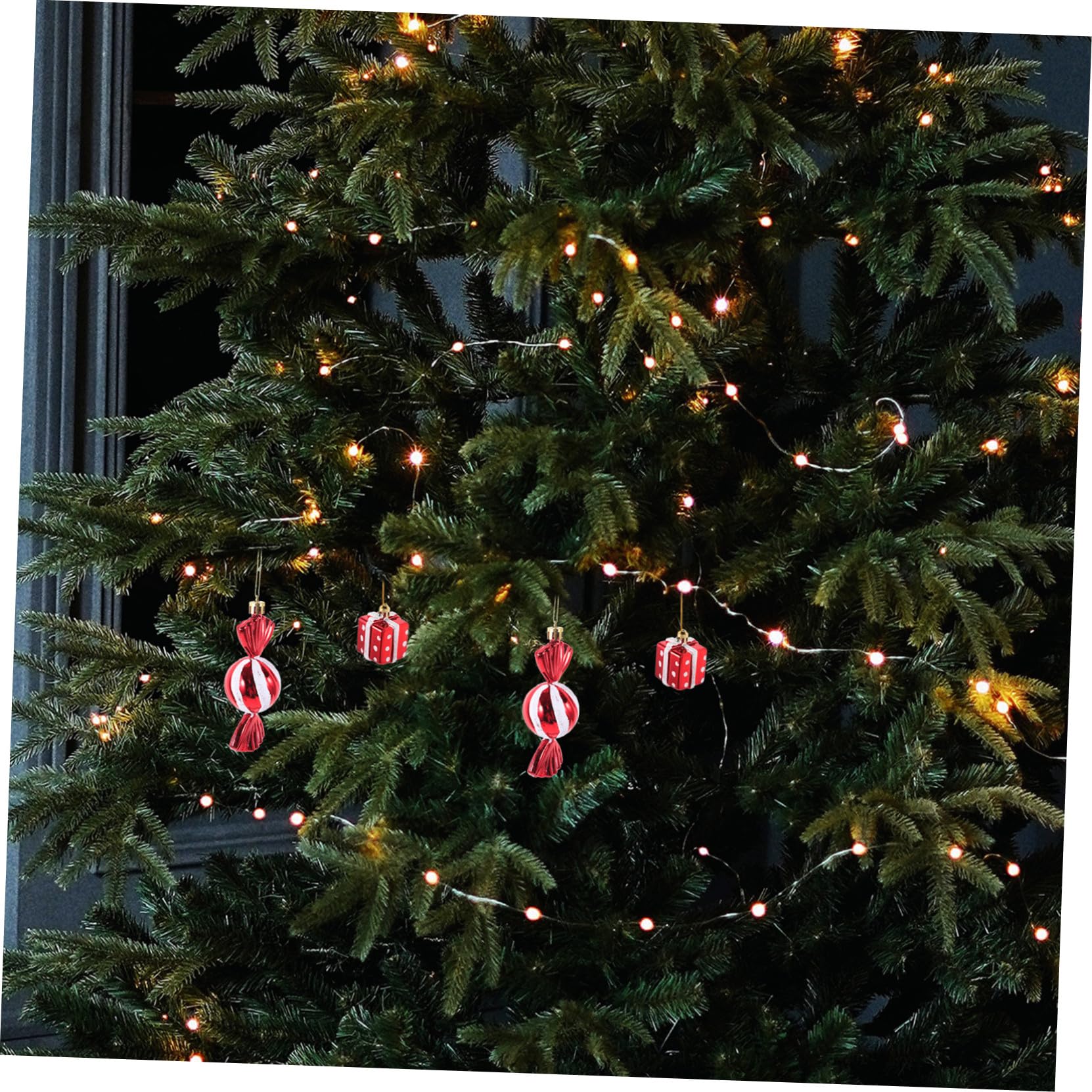 Gatuida 5 Pieds Décorations Noël Christmas Tree Xmas Tree Décoration De Noel Confiserie Noel Decoration Noel Decoration Fete Décoration Suspendue Pendentif Sapin De Noel Plastique 4pcs * 5