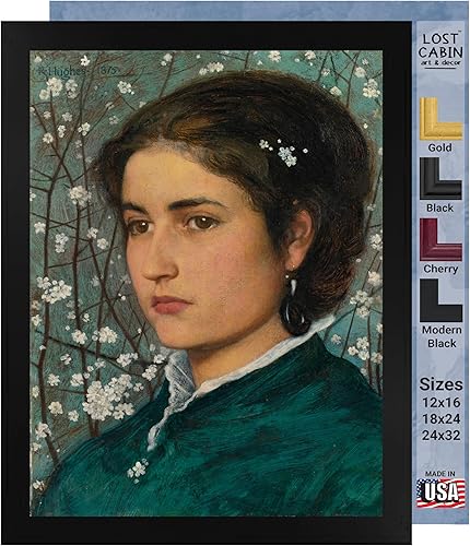 Lost Cabin A Young Beauty de Edward Robert Hughes  Impresión sin marco  Reproducción de pinturas de obras de arte finas  Póster decorativo enmarcado