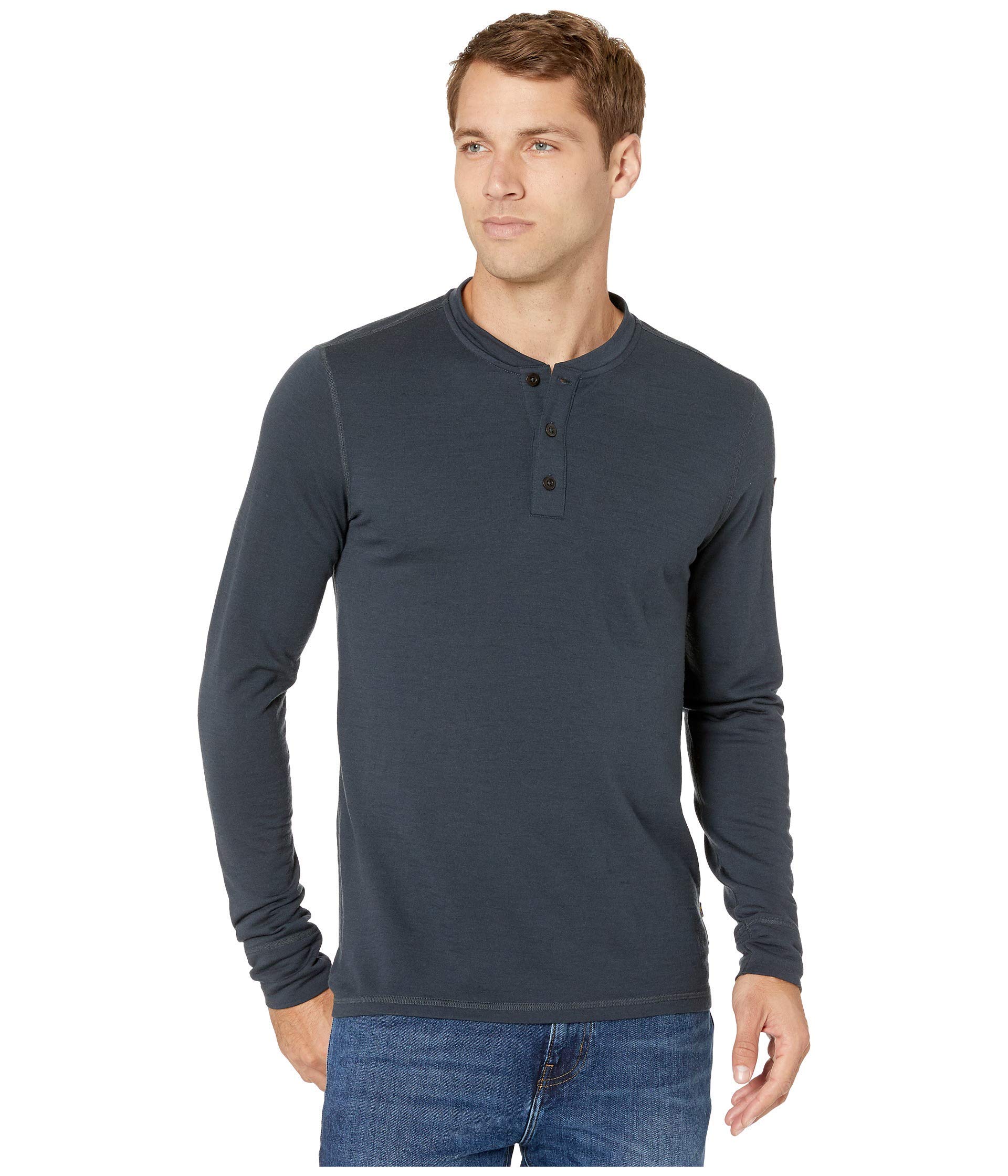 FJALLRAVEN F81900-555 Singi Merino Henley M Dark Navy S