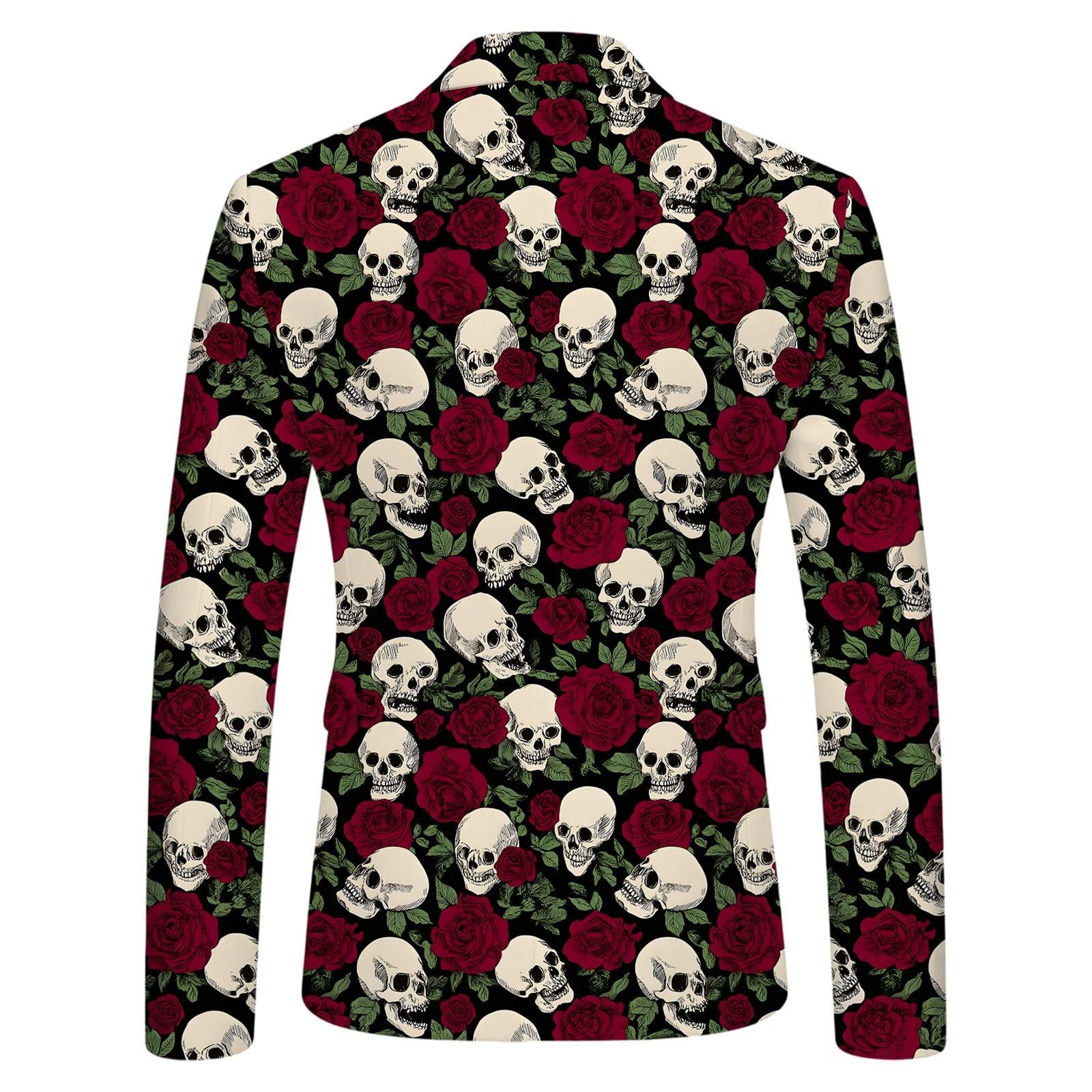 Abrigo informal de hombre con estampado divertido de Halloween