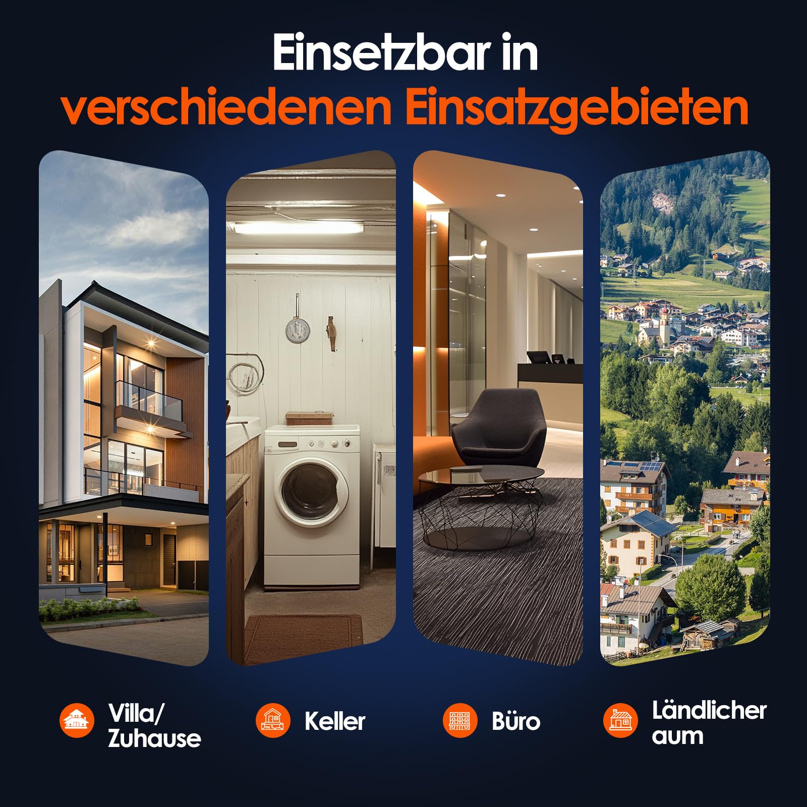 Mobilfunk Verstärker für Handy, 5G 4G LTE 3G Handy Signalverstärker Band 1/3/7/8/20 Repeater Mobilfunk für Alle Deutschen Netzbetreiber Vodafone O2 Telekom