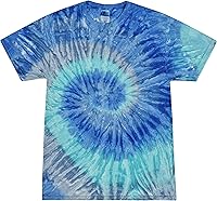 Colortone Spider Tie Dye T-Shirts Unisex Short Sleeve 100% Cotton Tees for Men Women Adults