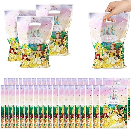 50 Disney Princesse Sac Cadeaux Sacs De Fete D Anniversaire Sacs De Cadeau Pochette Bonbon Anniversaire