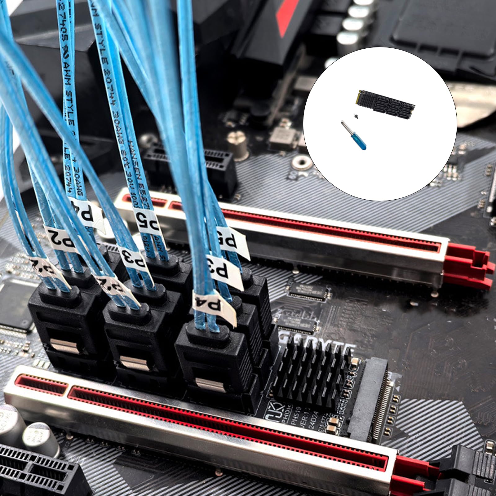 Scheda Espansione PCI Express III a 9 Porte da 6 Gbps Ottimizzata per L'espansione dello Storage PCIe sullo Storage del Server