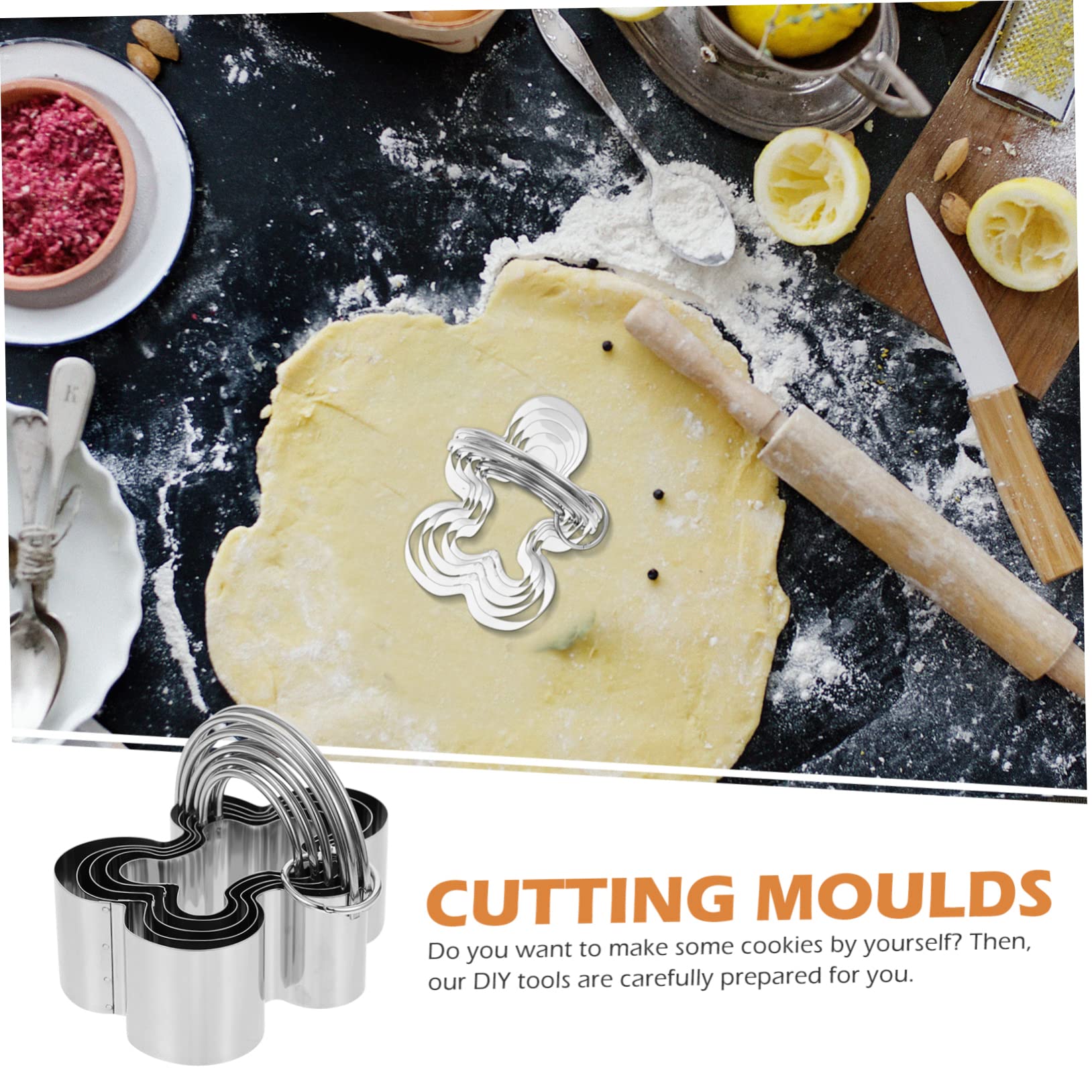 Alipis 4sätze Keksausstecher Teiliges Backform Für Fondant Und Mousse Wiederverwendbare Backmotive Für Hausbäcker Und