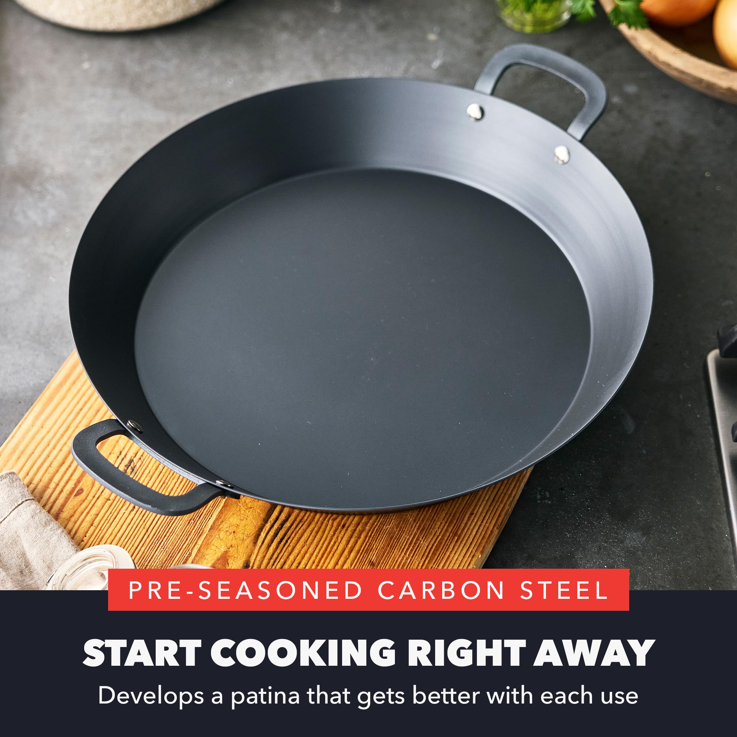Bobby Flay GreenPan Paella Pan - Pre-Seasoned -2