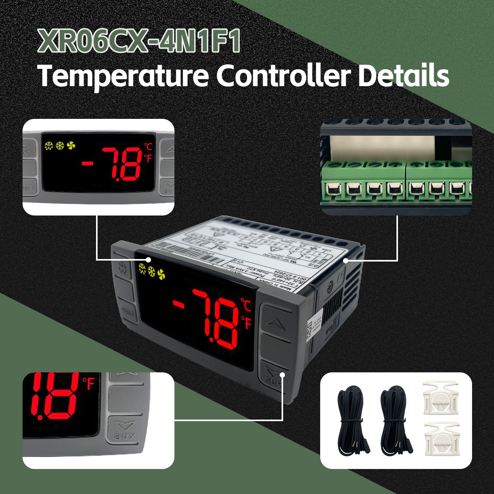 XR06CX-4N1F1 Temperature Controller with NTC Temperature Sensor