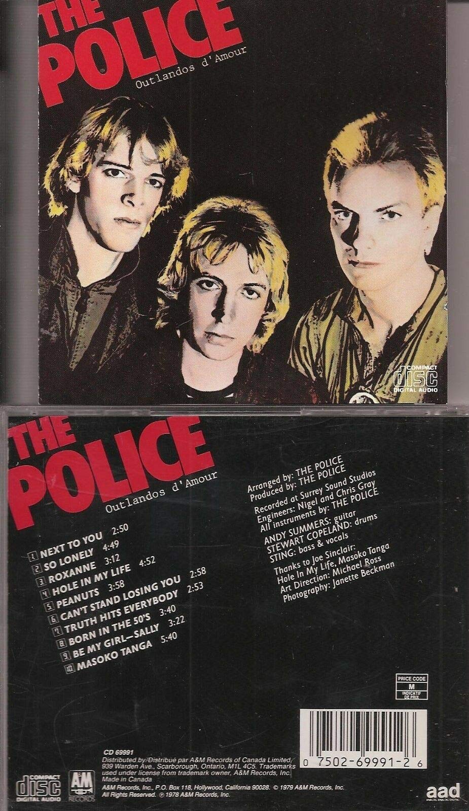 Outlandos D Amour [Audio CD] Police