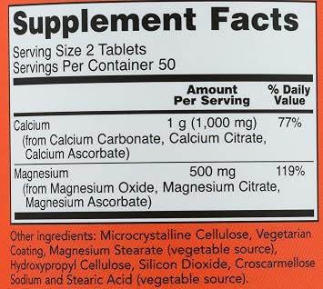 Now Foods Cal Mag 500/250mg, 100 CT