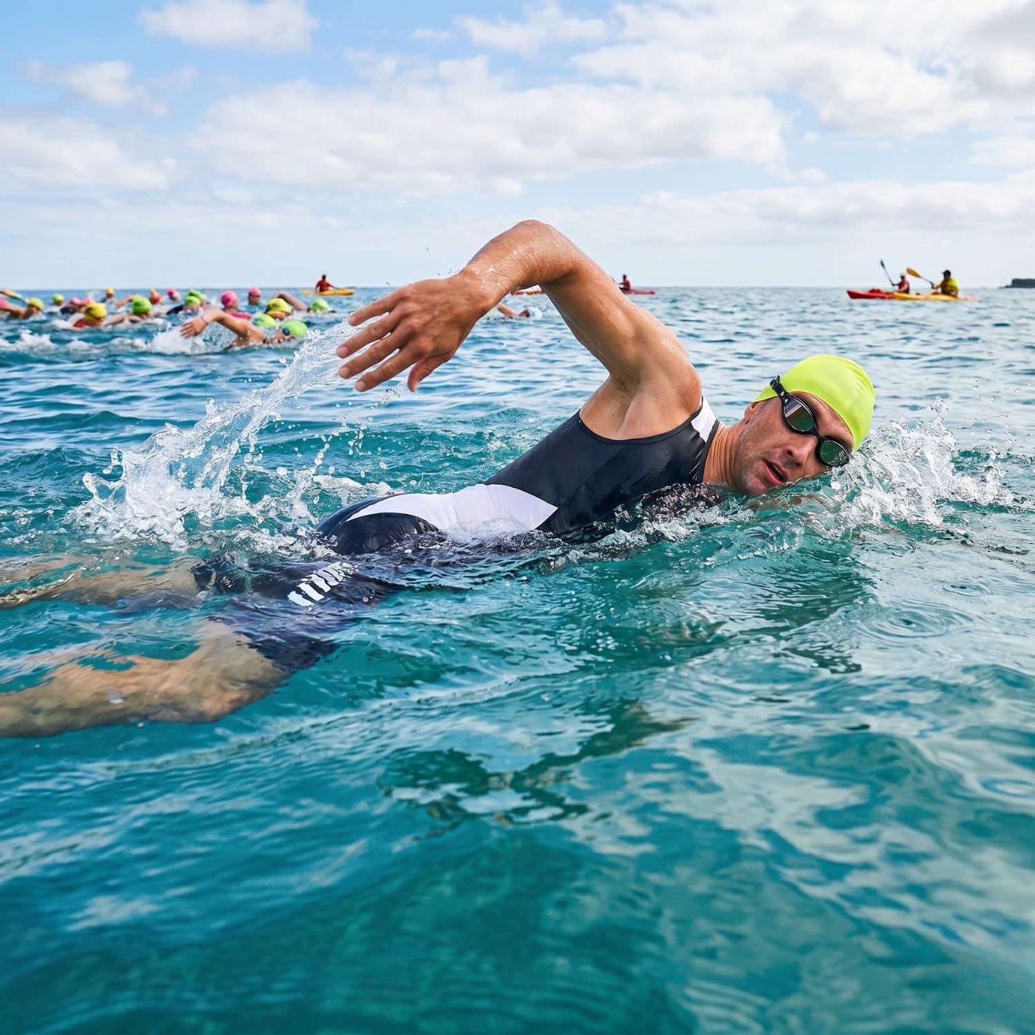 Wulibike Tuta da triathlon da uomo, senza maniche