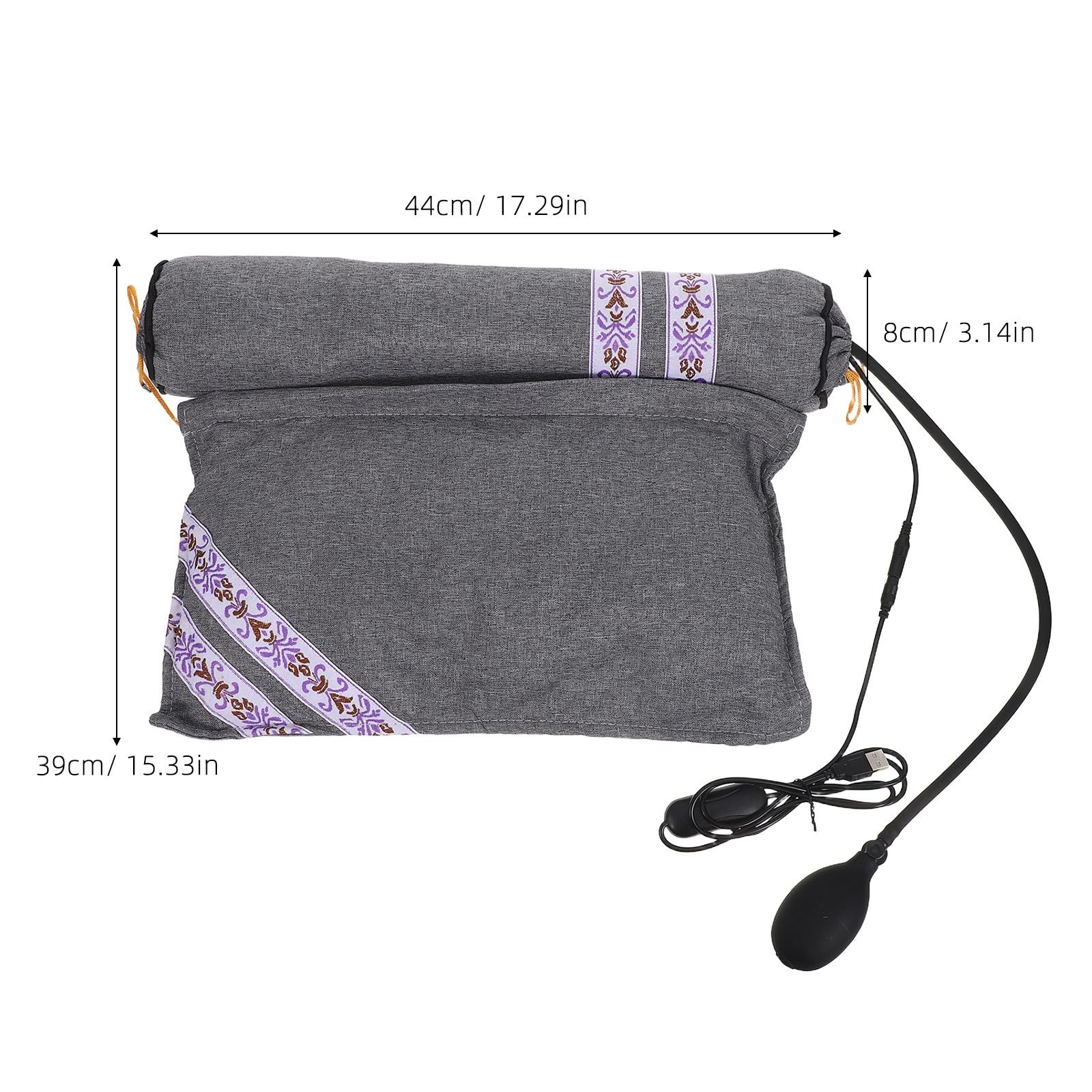 GALPADA Cuscino Cervicale Riscaldante Usb, Cuscino per Collo Caldo, in Cotone, Temperatura Regolabile, Fodera Rimovibile e Lavabile, per Viaggio e Sonno, per Familiari