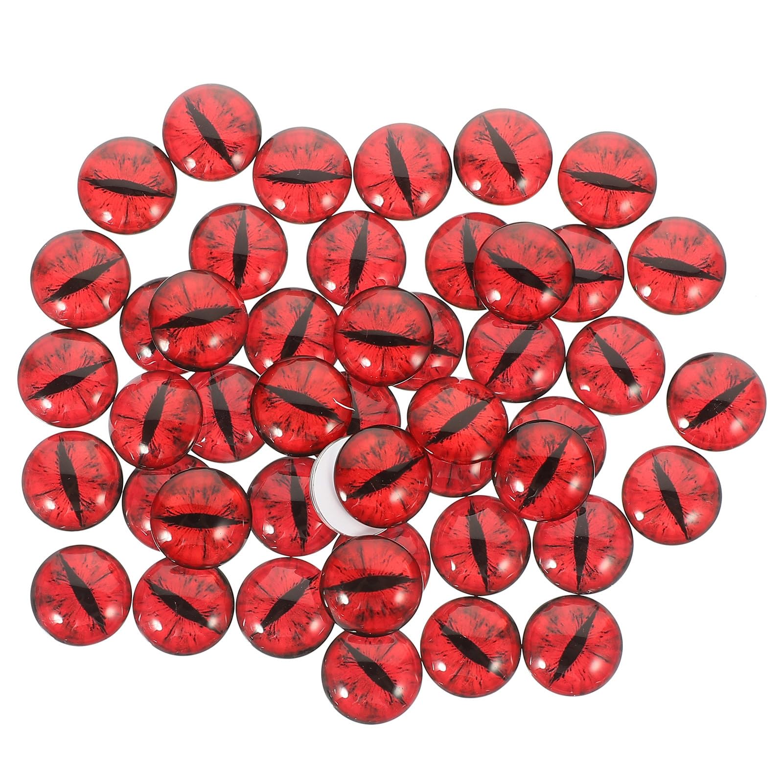 POPETPOP 100 Rote Glasaugen für Bastelarbeiten, 25mm, 100 Stück