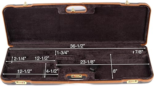 Miniatura 2 de Negrini Cases 1653LX5005 - Funda compacta para cañones de costilla alta vertical con forend offespacio adicional para grandes stocksbarriles de