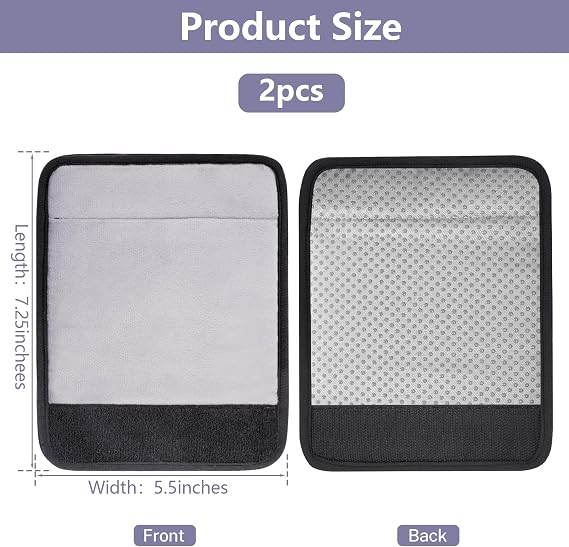 2 Pack Walker Handle Cushions Soft Padded Hand Covers, Non-Slip Comfortable Cushion Padding for Folding Walker Handle, Moisture Wicking Mobility Accessory