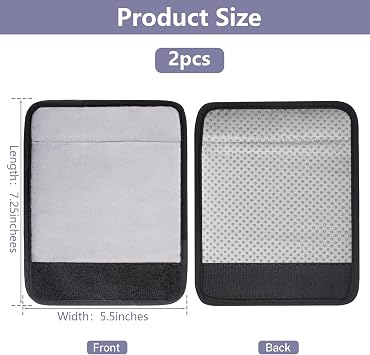 2 Pack Walker Handle Cushions Soft Padded Hand Covers, Non-Slip Comfortable Cushion Padding for Folding Walker Handle, Moisture Wicking Mobility Accessory