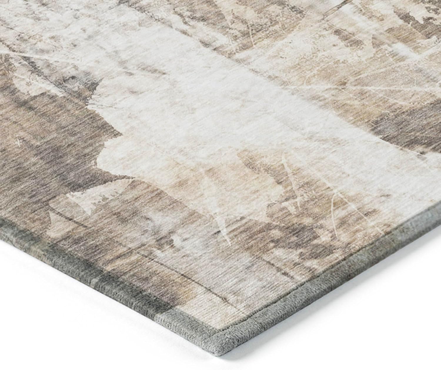 Addison Rugs Chantille ACN560 Brown 1'8" x 2'6 Indoor Outdoor Area Rug, Stain Resistant, Machine Washable, Non Shedding, Bedroom, Living Room, Dining Room, Kitchen Rug