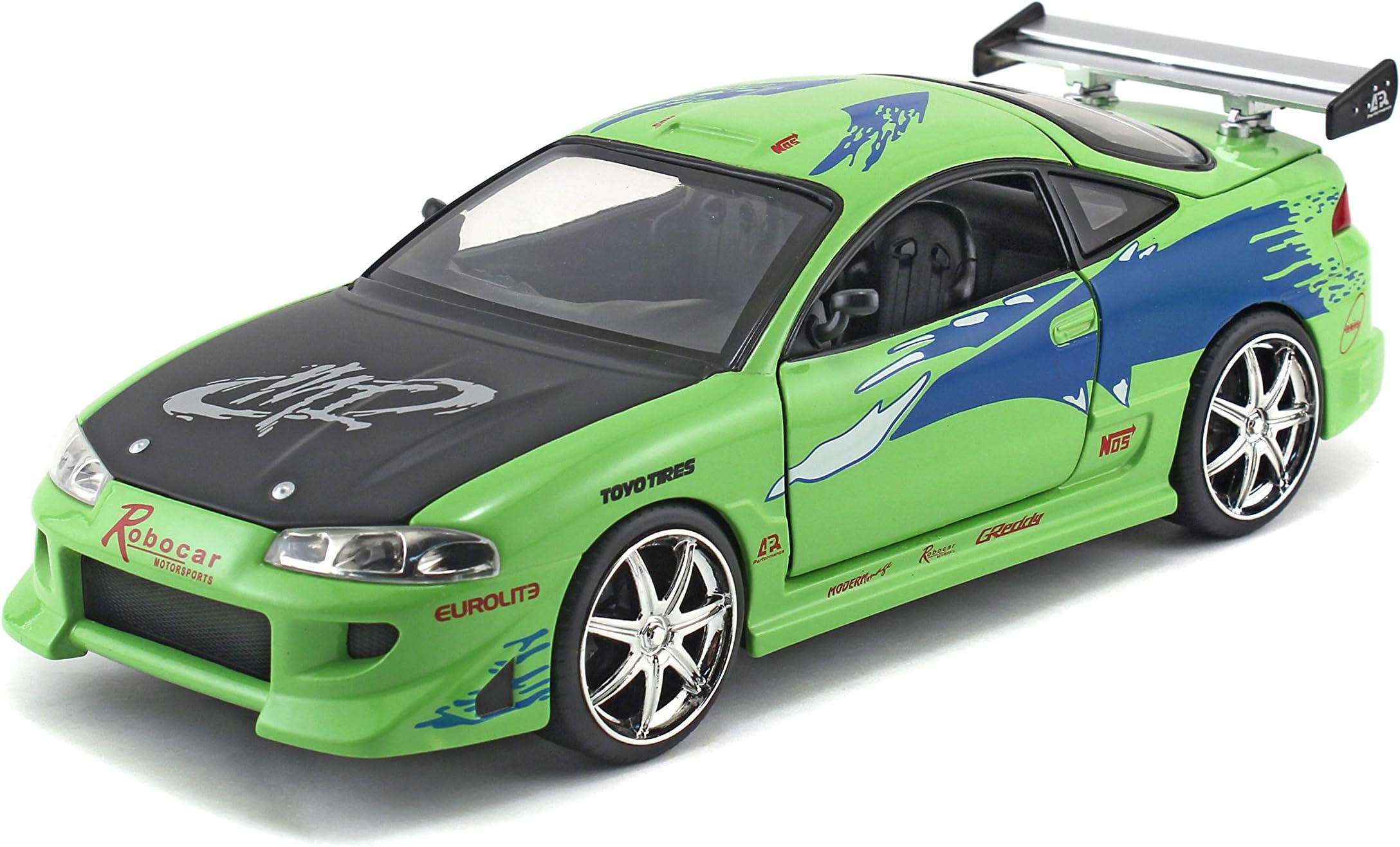 FAST & FURIOUS 1995 MITSUBISHI ECLIPSE 1:24 SCALE DIE-CAST REPLICA CAR