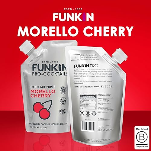 Miniatura 38 de Funkin puré de frutas fruta real, dos ingredientes, mezclador natural para cócteles, bebidas, batidos vegano, sin OMG, sin gluten (2.2 libras)