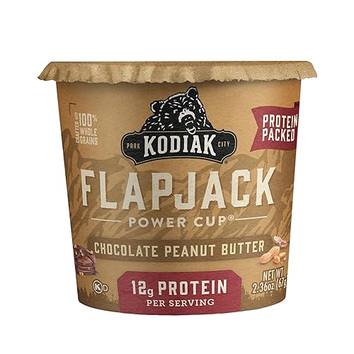 Miniatura 4 de Kodiak Cakes Power Cup de panqueques de proteína Flapjack  Tazas de panqueques de chocolate y mantequilla de maní  Mezcla de panqueques solo añadir