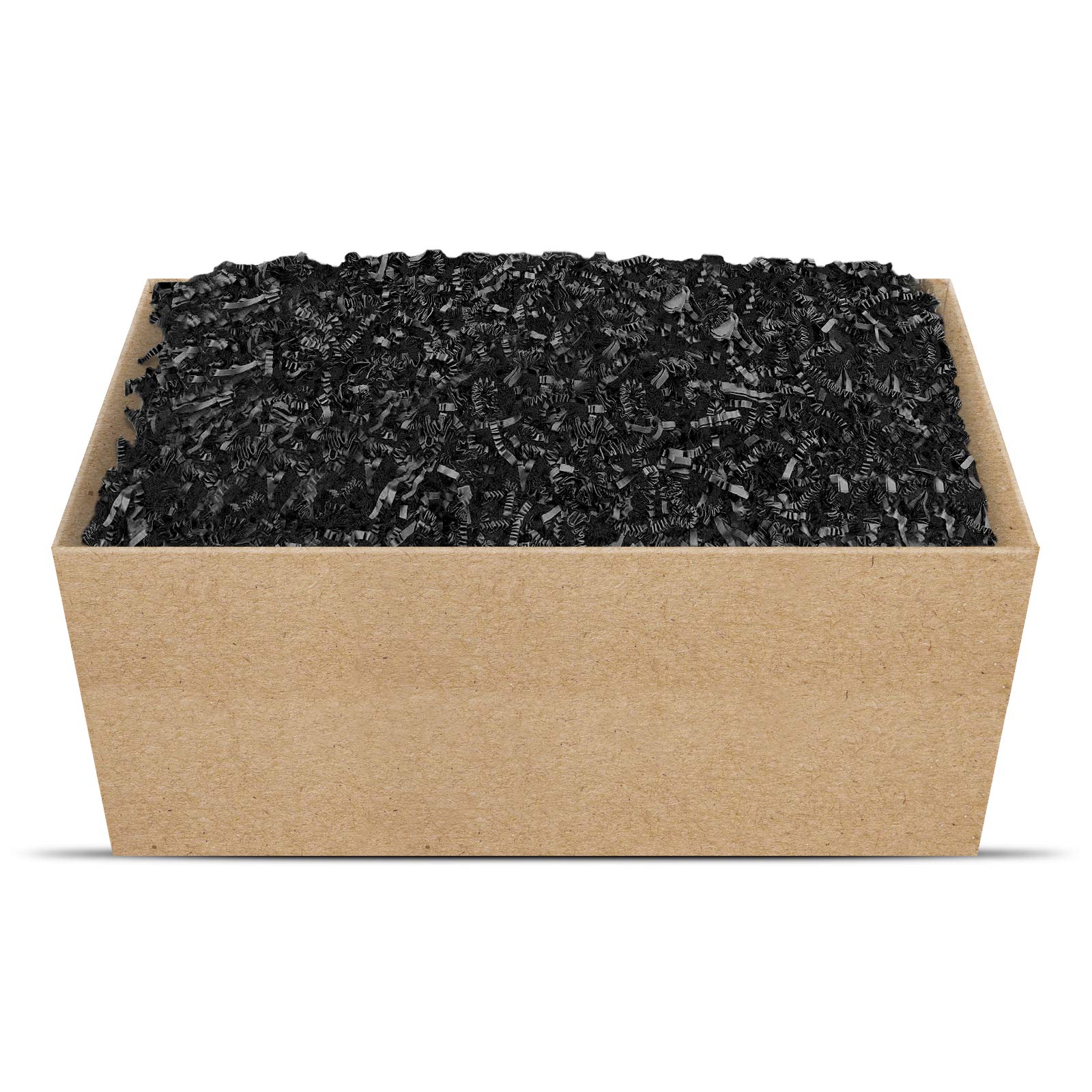 Geschenkfüllmaterial Umweltfreundliches Geschenkverpackungsmaterial viele Farben 125g-1kg (schwarz, 1kg)