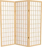 Vista 25 de Pantalla Shoji para ventana corta de 4 pies - Nogal - 3 paneles